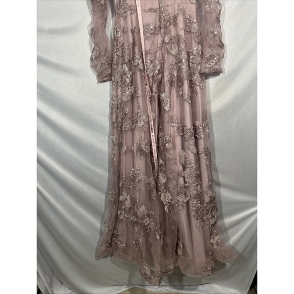 NEW Mac Duggal [ 4‎  ] 50664 Embroidered Illusion High Neck A Line Gown J2004 - Picture 13 of 14